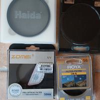 Set filtri fotografici a vite