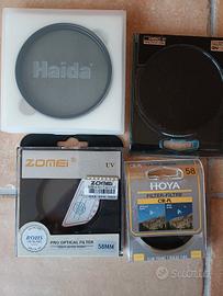 Set filtri fotografici a vite