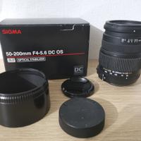 Obiettivo Sigma 50-200 stabilizzato per Nikon
