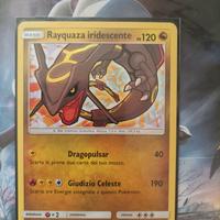 Carta Pokemon Rayquaza Iridescente ,prezzo trattab