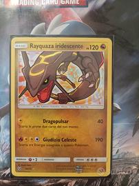 Carta Pokemon Rayquaza Iridescente ,prezzo trattab