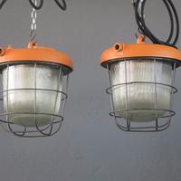 LAMPADE INDUSTRIALI BUNKER RIFUGIO RESTAURATE