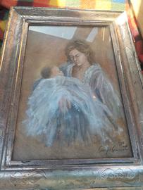 Maternità Giorgio giannotti olio su tela 