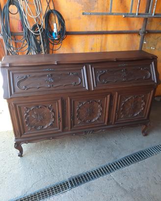 secreter in legno con cassetti interni 