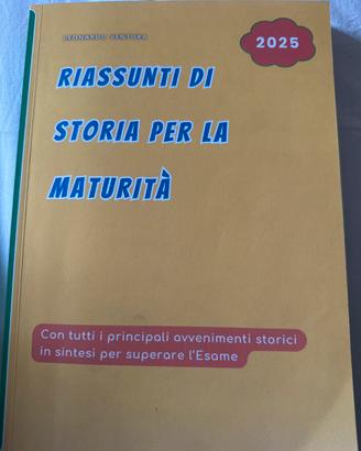libro nuovo: riassunti di storia per la maturità