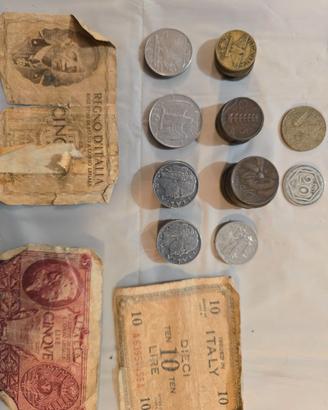 Vecchie lire anni da 1920 a 1942