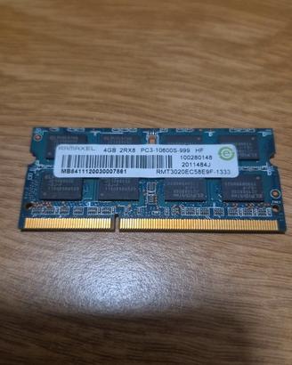 RAM Laptop 4GB DDR3 Ramaxel PC3-10600S (1333MHz)