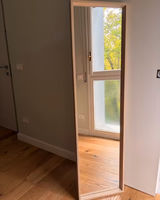 Specchio IKEA NISSEDAL 40×150 cm effetto rovere