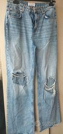 jeans chiaro strappato