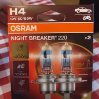 2 lampadine OSRAM H4 Night Breaker 220 Gold Cap