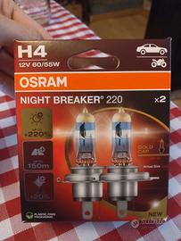 2 lampadine OSRAM H4 Night Breaker 220 Gold Cap