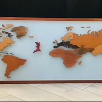 Quadro cartina mondo