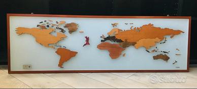 Quadro cartina mondo