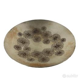 Piatto in Rame Argentato Mario Pinton - Anni 60