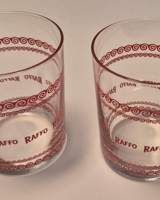 Due bicchieri vetr,o collezione ed.limitata  Raffo