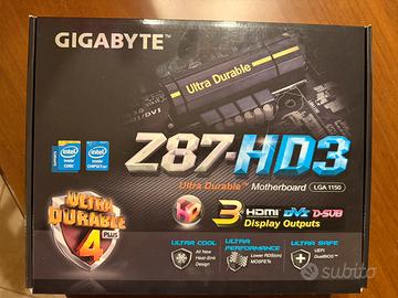 Scheda madre Gigabyte Z87 processore Intel e DDR3