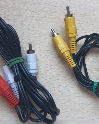 Lotto 2 cavi RCA AV audio video TV