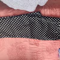 Pantaloni donna neri a pois 