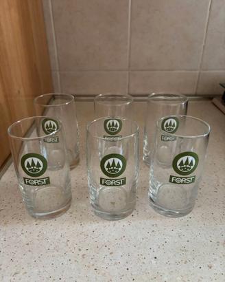 Set 6 Bicchieri Birra Forst originali