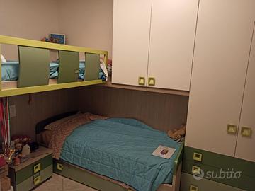 Cameretta angolare con soppalco
