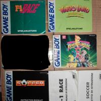 Cassette e libricini Game Boy