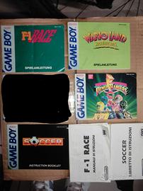 Cassette e libricini Game Boy