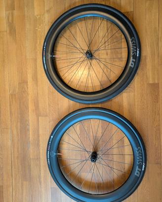 Ruote Carbonio DT SWISS ARC 1600 Spline 55 + GOMME
