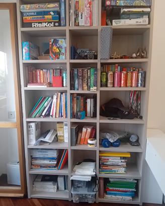 Armadio 6 ante + cassetti e libreria a giorno