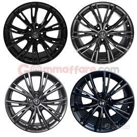 4 Cerchi da 18' in Lega - Alfa Romeo - Stelvio Giu