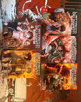 Lotto Manga L'Attacco dei Giganti Before the Fall