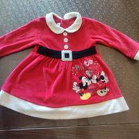 vestitino babbo natale bambina 6 mesi Disney 