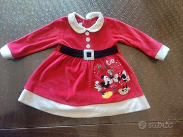 vestitino babbo natale bambina 6 mesi Disney 