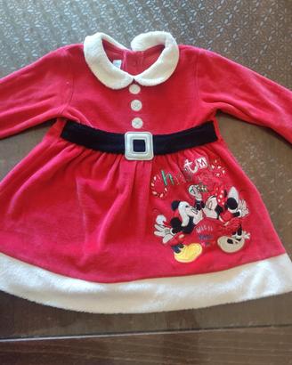 vestitino babbo natale bambina 6 mesi Disney 