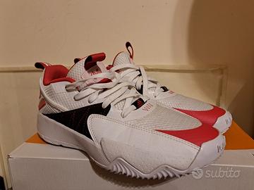 Adidas Dame Dolla - Bianche e Rosse - Taglia 43 ⅓