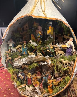 Presepio in damigiana