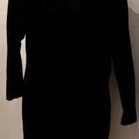 Abito in velluto elasticizzato.Made in Italy