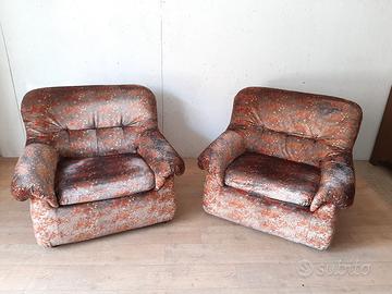 Poltrone design anni '70 mimo j. Padova