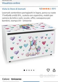 Contenitore giochi in legno