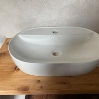 Lavabo da appoggio 61x41x12 ceramica lucida nuovo