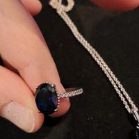 Anello Pandora Pietra Blu 190056C01 -56