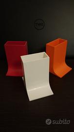 3 portapenne "Lampedusa" Enzo Mari per Danese