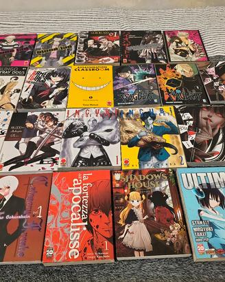 Lotto 20 manga Jpop Noir Crome Horror Thriller