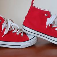 Sneakers alte donna rosse