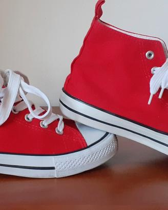 Sneakers alte donna rosse