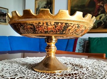 PORTAFRUTTA VINTAGE IN OTTONE 