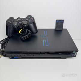 Ps2 fat completa di cavi, controller e memory