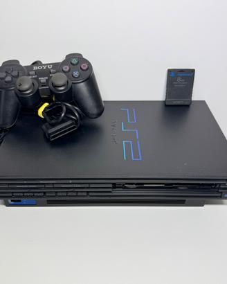 Ps2 fat completa di cavi, controller e memory