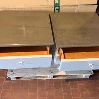 Cassettiera con comodini abbinati