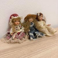 Bambole di porcellana vintage – come nuove, 12 cm