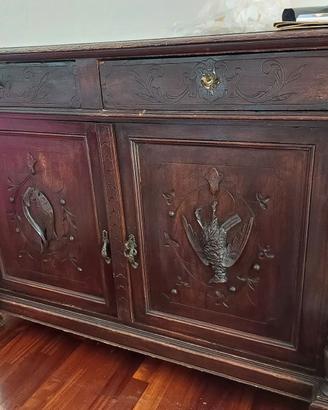Credenza in legno 2 ante 2 cassetti